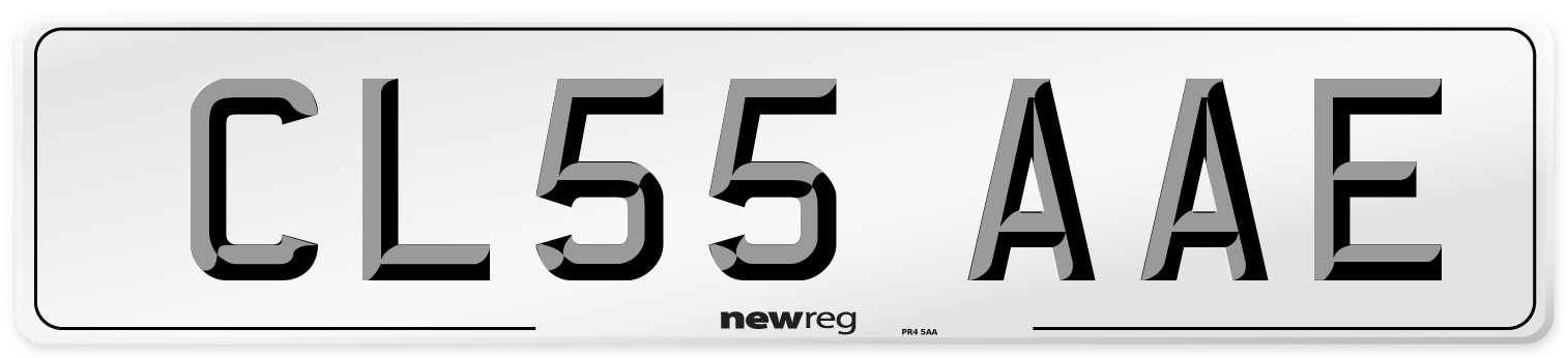 CL55 AAE Number Plate from New Reg